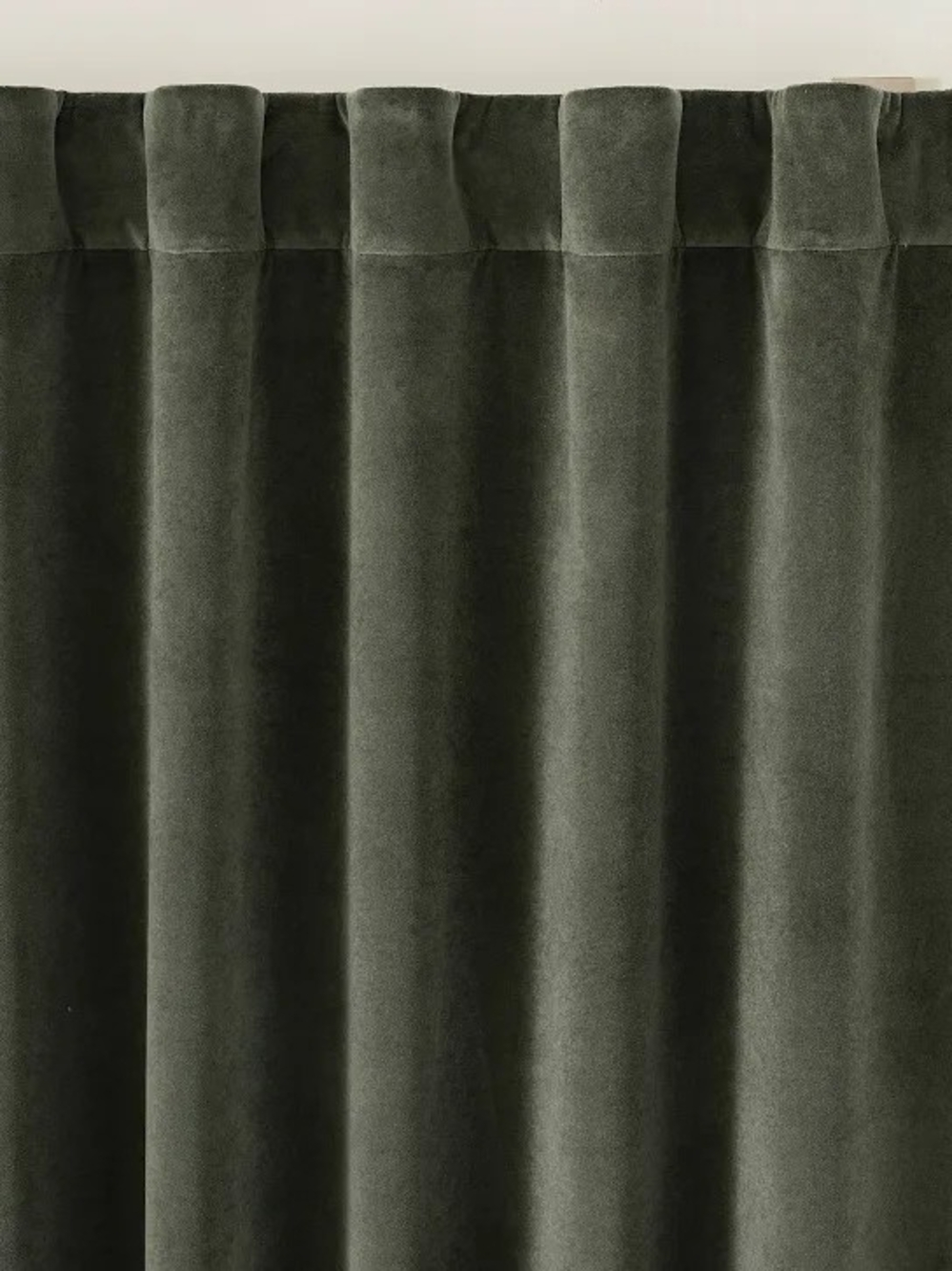 Pottery Barn Blackout Velvet Twill Curtains 50" x 84" Moss (Set Of 2)